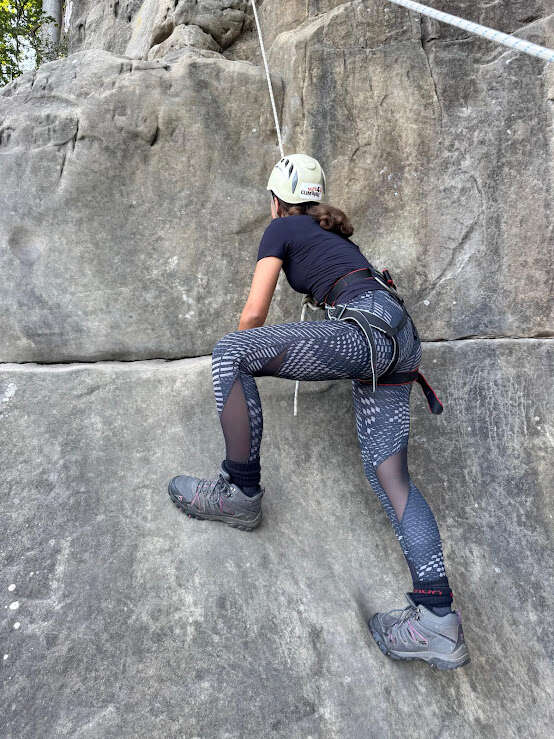 girl climbing
